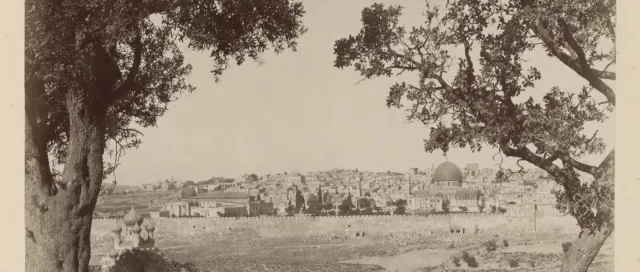 Jerusalem seen from the Mount of Olives in the late 19th century by Felix Bonfils