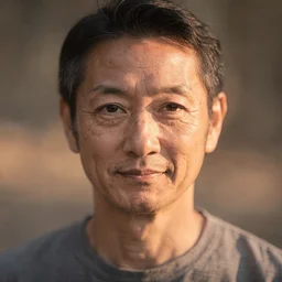 けんじ (Kenji) — Standing-bar regular and market vendor